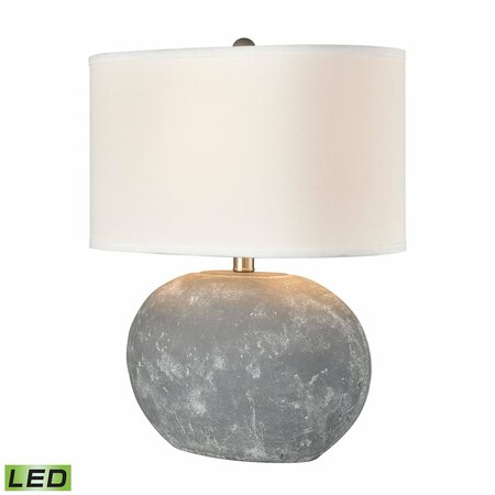 ELK SIGNATURE Elin 20'' High 1-Light Table Lamp - Concrete - Includes LED Bulb H0019-8053-LED